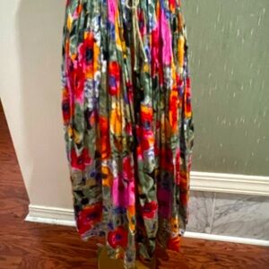Skirt-multi colored flowy skirt